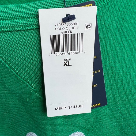 Polo Ralph Lauren ‘Polo Team’ Club Embroidered Varsity Crew Sweatshirt - Picture 6 of 8